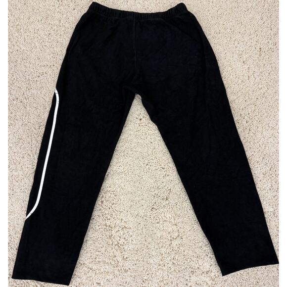 Madhappy Black Sweatpants Medium Made in USA Vertical Leg Print Logo - Picture 2 of 5